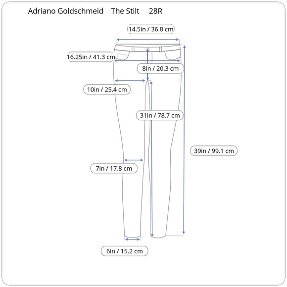 Ag Adriano Goldschmied The Stilt Cigarette Leg Jean in Dark Indigo Size 28 R - Picture 10 of 10